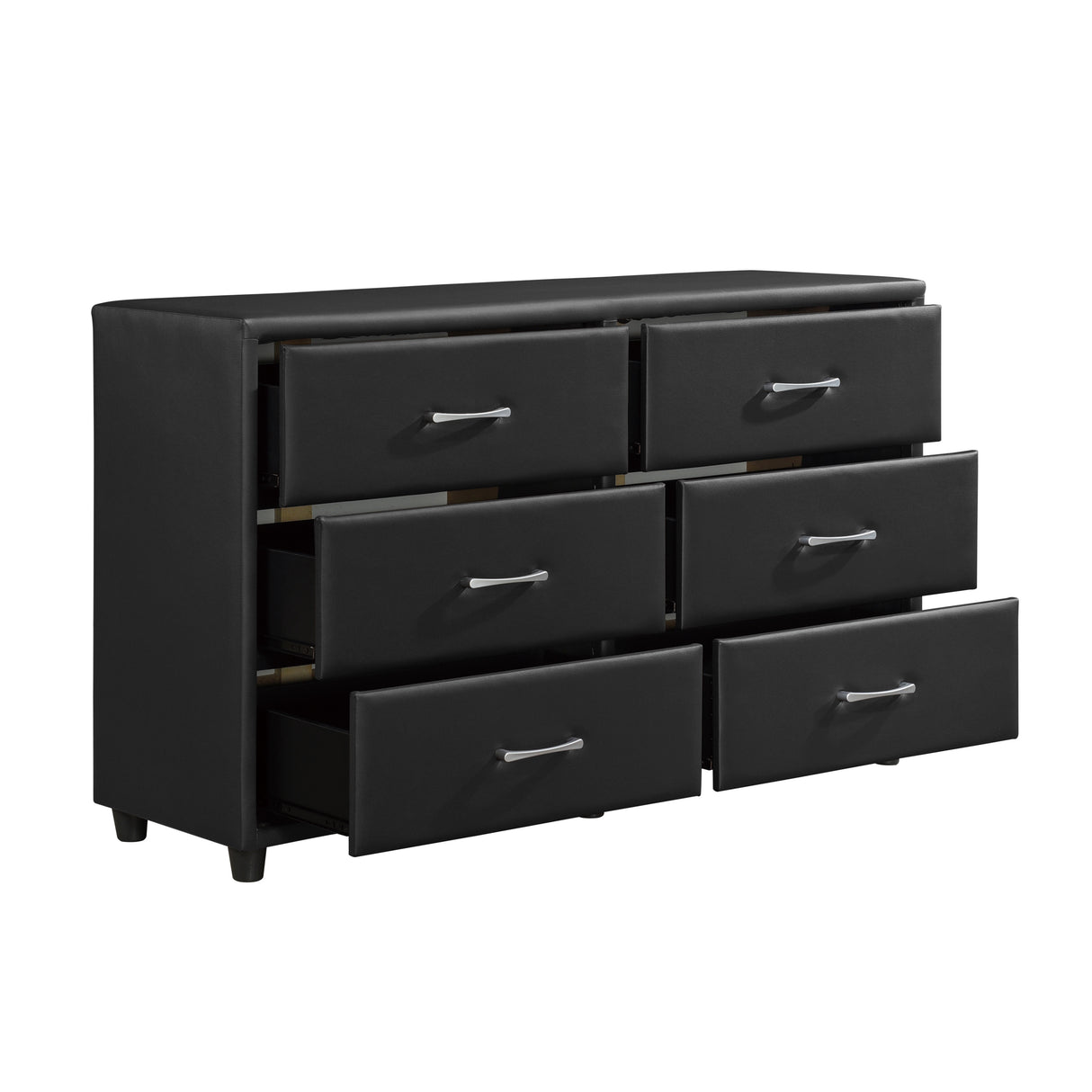 Lorenzi Black Upholstered Platform Youth Bedroom Set from Homelegance - Luna Furniture