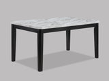 Pascal Black/Gray Marble-Top Dining Set -  Crown Mark - Luna Furniture