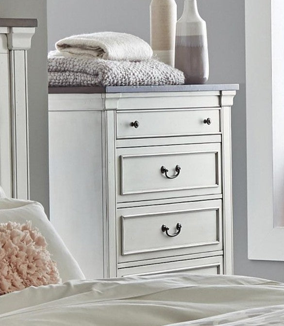 Hillcrest Dark Rum/White 5-Drawer Chest from Coaster - Luna Furniture