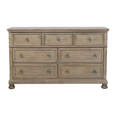 Bethel Wire Brushed Gray Sleigh Storage Platform Bedroom Set from Homelegance - Luna Furniture