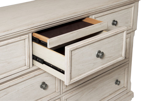 Bethel Wire Brushed White Dresser from Homelegance - Luna Furniture