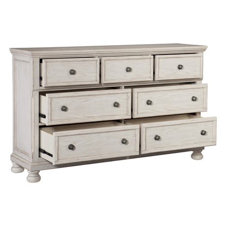 Bethel Wire Brushed White Dresser from Homelegance - Luna Furniture