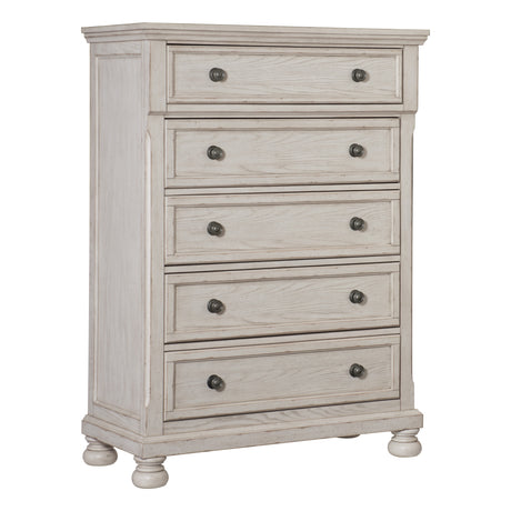 Bethel Wire Brushed White Sleigh Storage Platform Bedroom Set from Homelegance - Luna Furniture