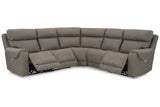 Starbot Fossil 5-Piece Power Reclining Sectional -  Ashley - Luna Furniture