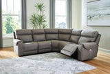 Starbot Fossil 5-Piece Power Reclining Sectional -  Ashley - Luna Furniture