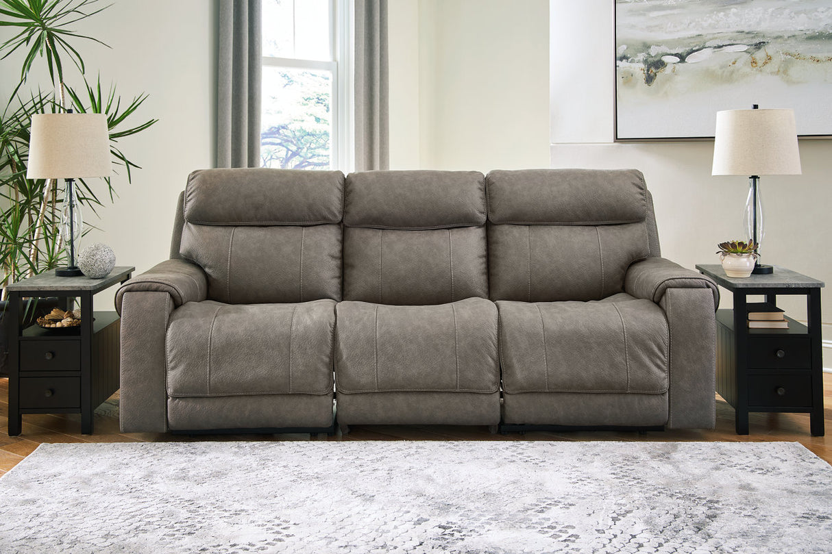 Starbot Fossil 3-Piece Power Reclining Sectional Sofa -  Ashley - Luna Furniture