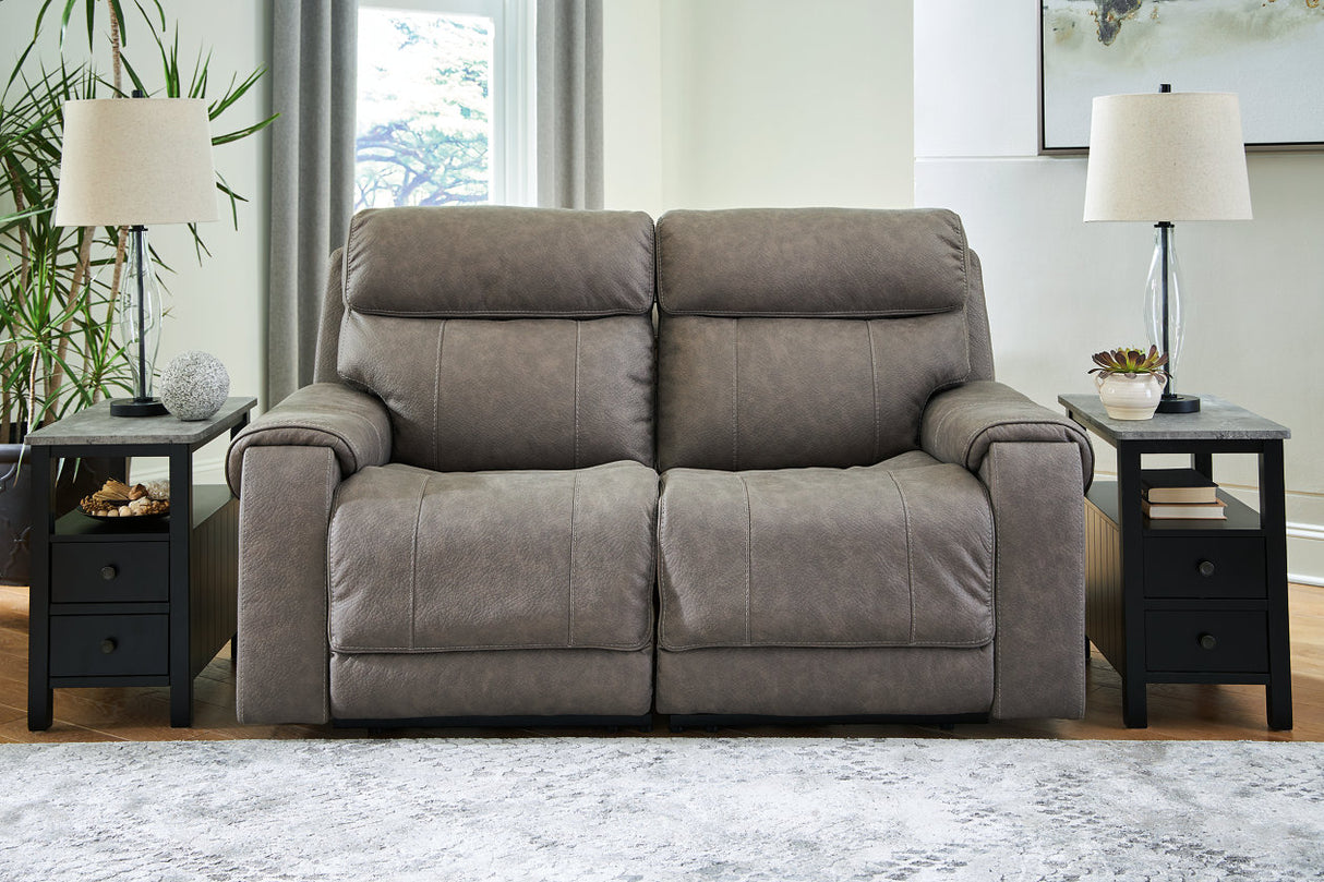 Starbot Fossil 2-Piece Power Reclining Sectional Loveseat -  Ashley - Luna Furniture