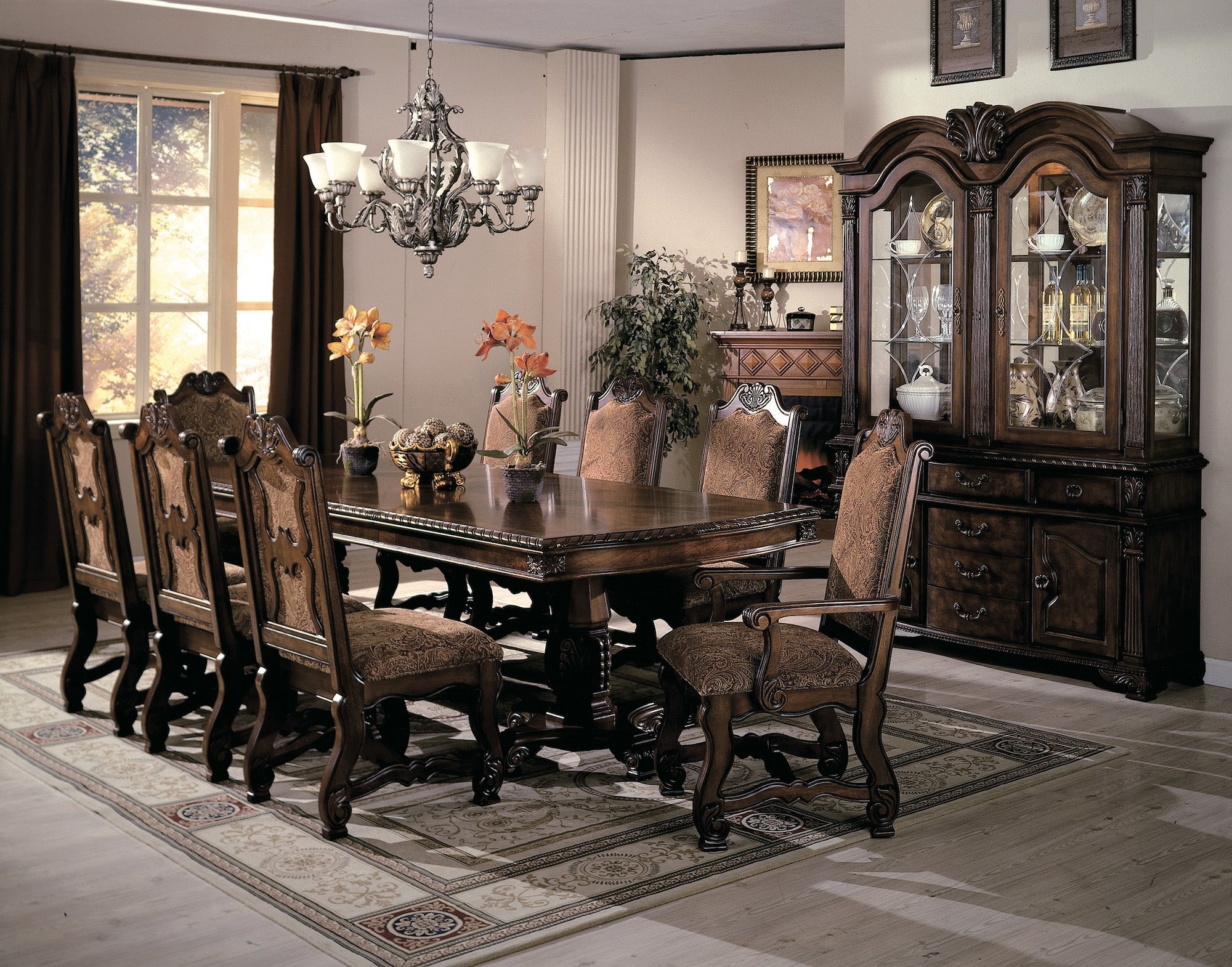 wood dining room set