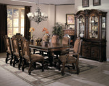 Neo Renaissance Brown Formal Extendable Dining Set