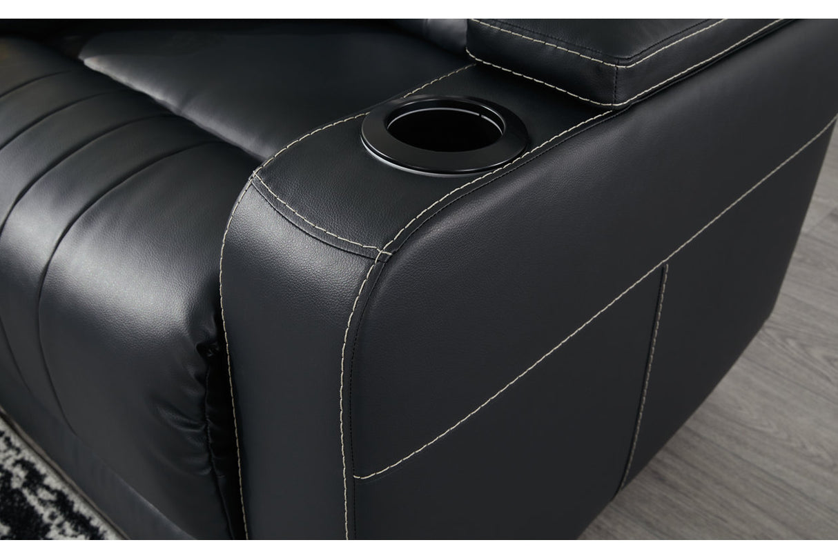 Center Point Black Recliner -  Ashley - Luna Furniture