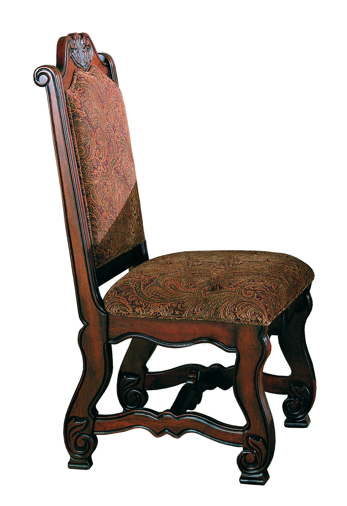 Neo Renaissance Brown Side Chair, Set of 2