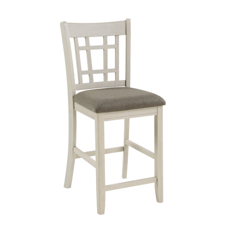 Junipero White Counter Chair, Set of 2 -  Homelegance - Luna Furniture