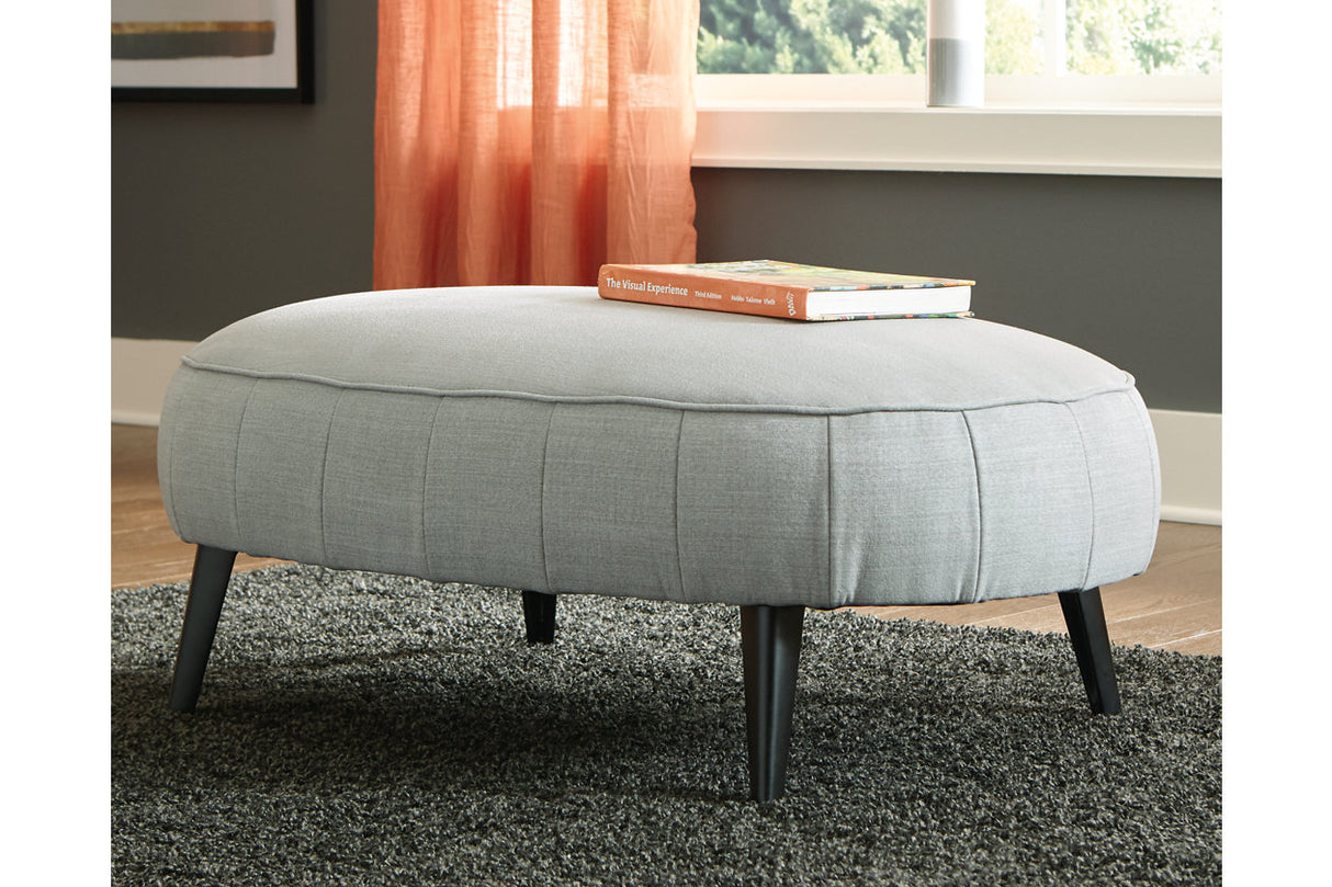 Hollyann Gray Oversized Accent Ottoman from Ashley - Luna Furniture