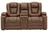 Owner's Box Thyme Power Reclining Loveseat with Console -  - Luna Furniture