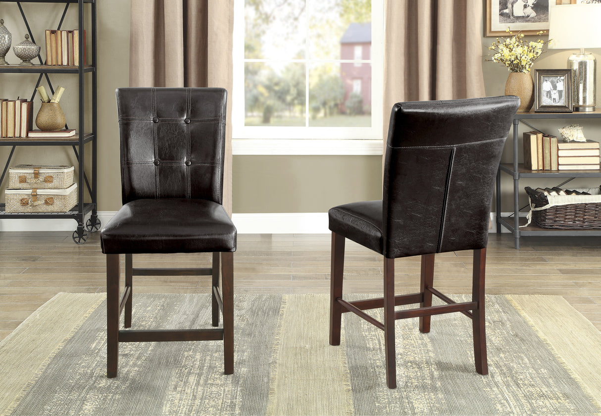 Decatur Dark Cherry Counter Chair, Set of 2 from Homelegance - Luna Furniture