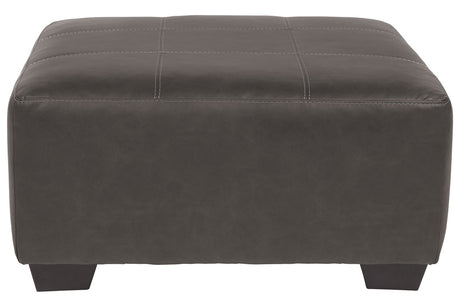 Aberton Gray Oversized Accent Ottoman -  - Luna Furniture