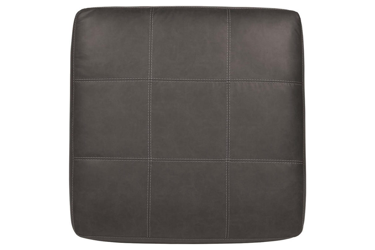 Aberton Gray Oversized Accent Ottoman -  - Luna Furniture