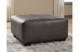 Aberton Gray Oversized Accent Ottoman -  - Luna Furniture