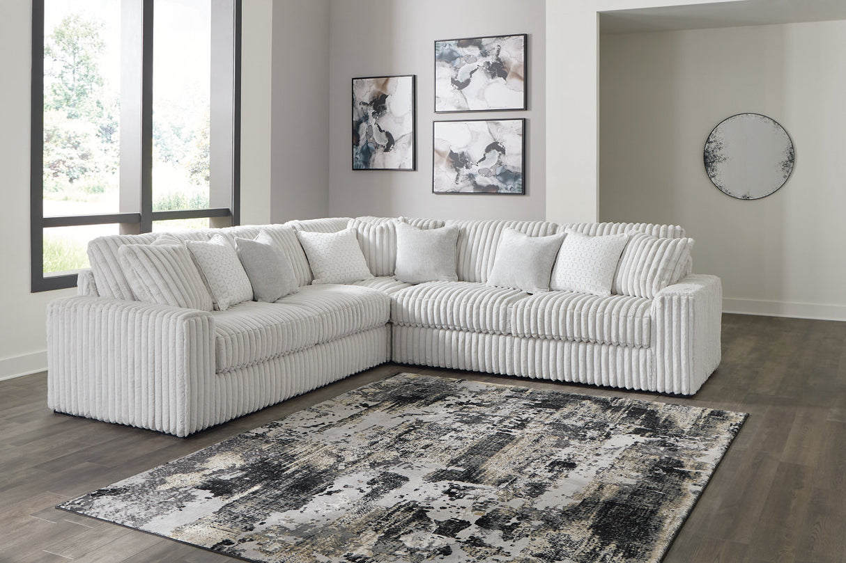 Stupendous Alloy 3-Piece Sectional -  Ashley - Luna Furniture