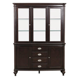 Marston Dark Cherry Buffet & Hutch from Homelegance - Luna Furniture