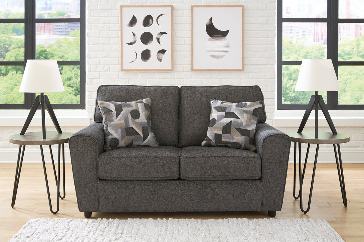 Cascilla Slate Loveseat from Ashley - Luna Furniture