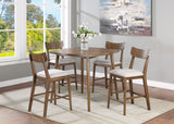 Weldon Brown Square Counter Height Dining Set from Crown Mark - Luna Furniture