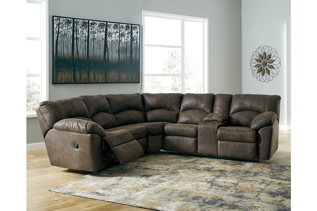 Tambo Canyon 2-Piece Reclining Sectional -  Ashley - Luna Furniture