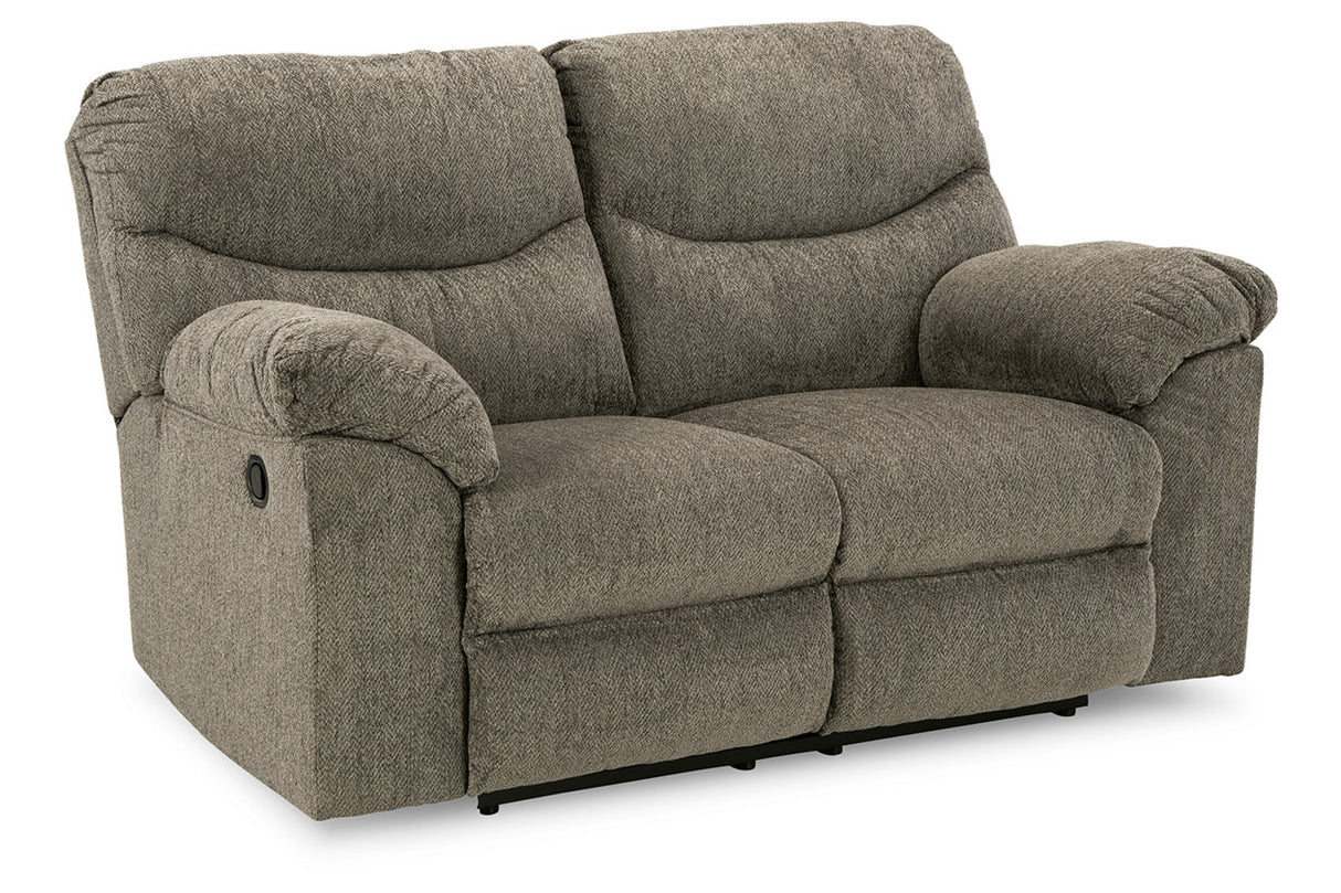 Alphons Putty Reclining Loveseat -  Ashley - Luna Furniture