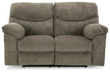 Alphons Putty Reclining Loveseat -  Ashley - Luna Furniture