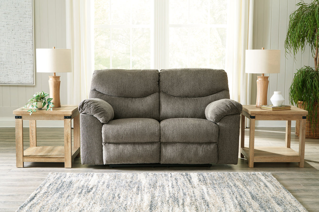 Alphons Putty Reclining Loveseat -  Ashley - Luna Furniture