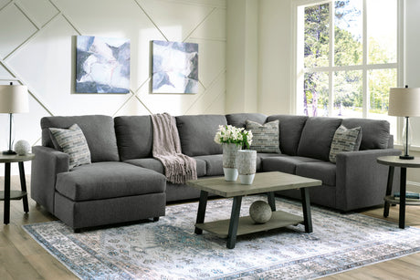 Edenfield Charcoal 3-Piece LAF Chaise Sectional from Ashley - Luna Furniture