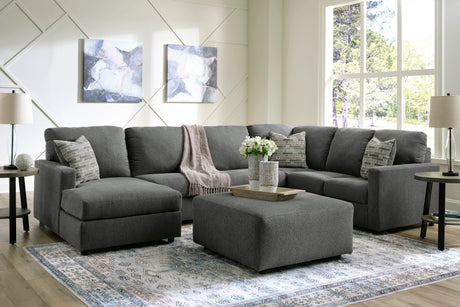 Edenfield Charcoal 3-Piece LAF Chaise Sectional -  Ashley - Luna Furniture