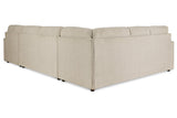 Edenfield Linen 3-Piece RAF Chaise Sectional -  Ashley - Luna Furniture