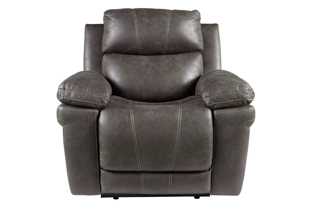 Erlangen Midnight Power Recliner from Ashley - Luna Furniture