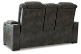 Soundcheck Storm Power Reclining Loveseat with Console -  Ashley - Luna Furniture
