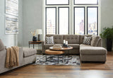 Mahoney Chocolate 2-Piece RAF Chaise Sectional -  Ashley - Luna Furniture