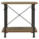 Factory Rustic Poplar End Table -  Homelegance - Luna Furniture