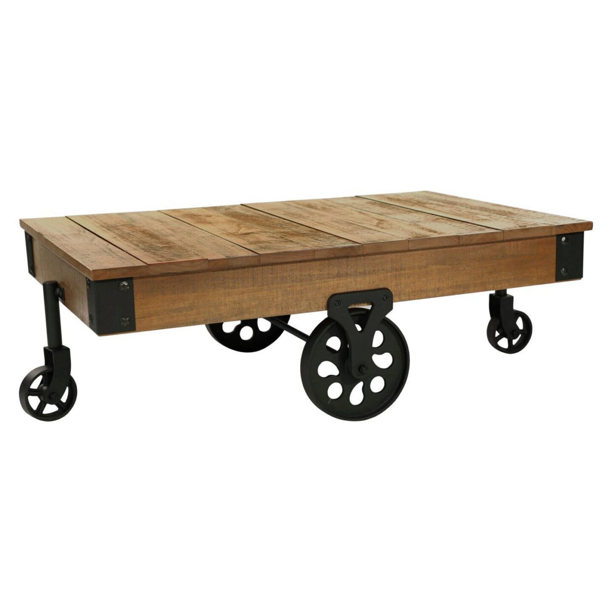 Factory Rustic Brown Cocktail Table -  - Luna Furniture