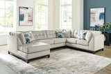 Maxon Place Stone 3-Piece Sectional with Chaise -  Ashley - Luna Furniture