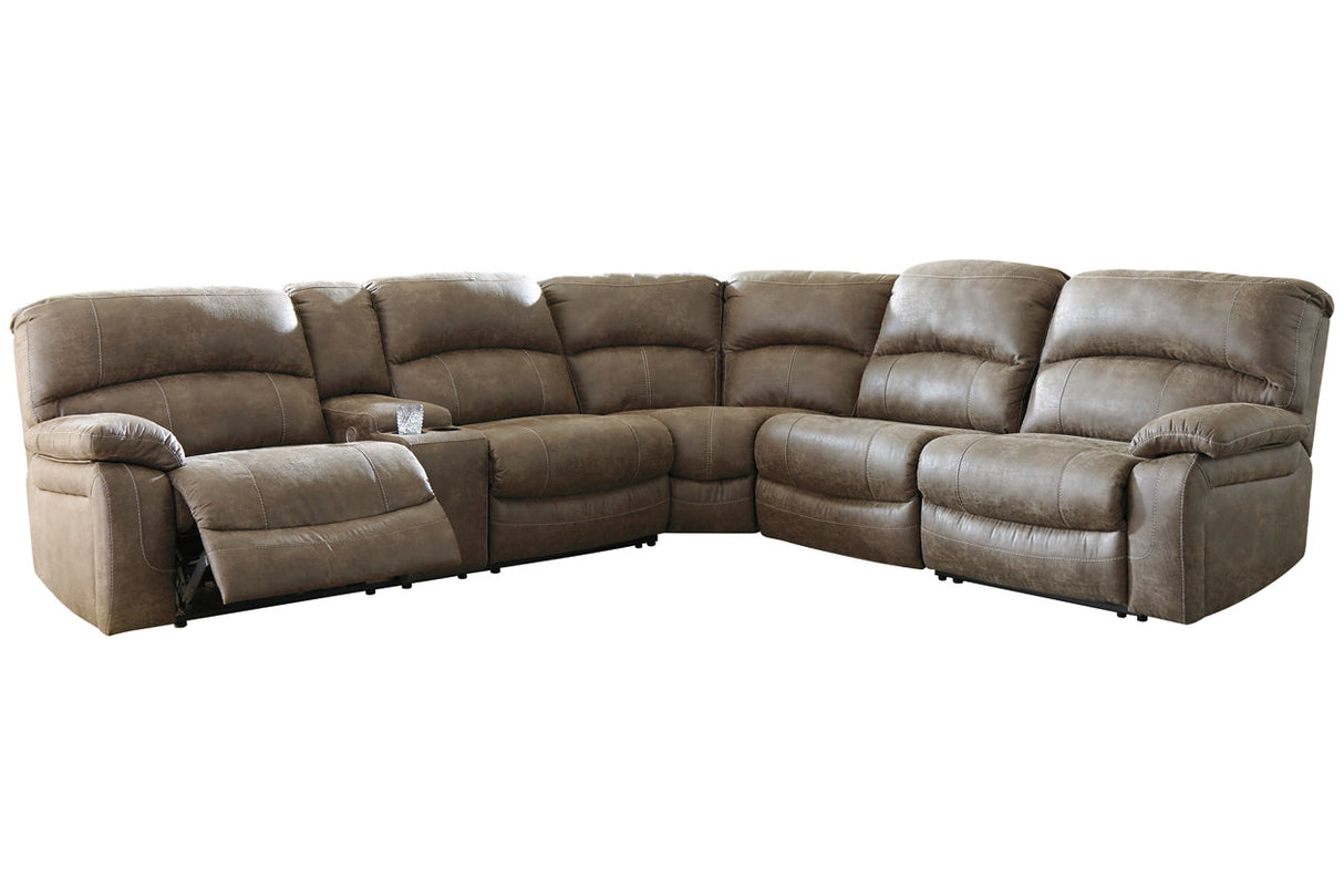 Segburg Driftwood 4-Piece Power Reclining Sectional from Ashley - Luna Furniture