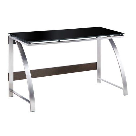 Tioga Espresso/Chrome Writing Desk from Homelegance - Luna Furniture