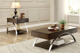 Tioga Espresso/Chrome Lift Top Cocktail Table from Homelegance - Luna Furniture