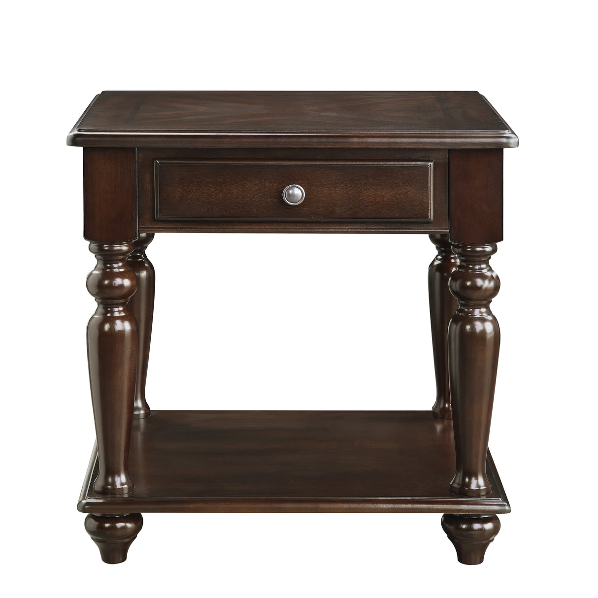 Lovington Espresso End Table from Homelegance - Luna Furniture