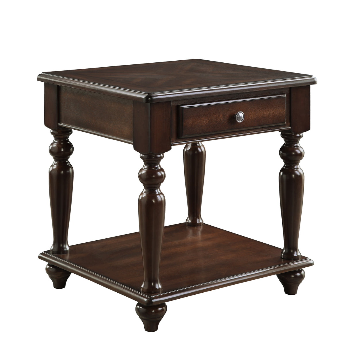 Lovington Espresso End Table from Homelegance - Luna Furniture