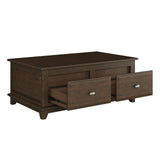 Minot Brown Cherry Lift Top Cocktail Table from Homelegance - Luna Furniture