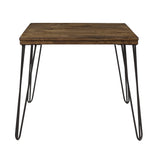 Kellson Rustic Oak/Black End Table from Homelegance - Luna Furniture