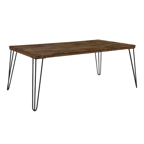 Kellson Rustic Oak/Black Cocktail Table from Homelegance - Luna Furniture