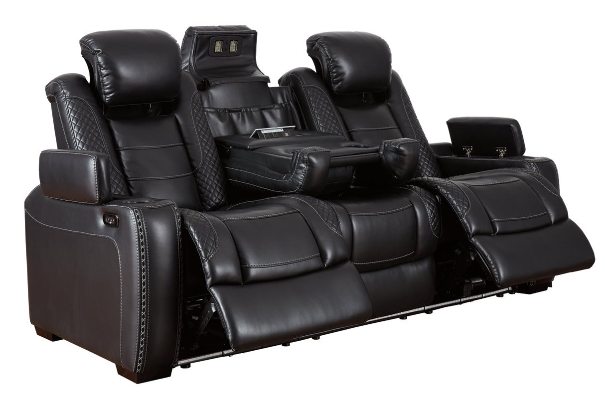 Party Time Midnight Power Reclining Sofa -  - Luna Furniture