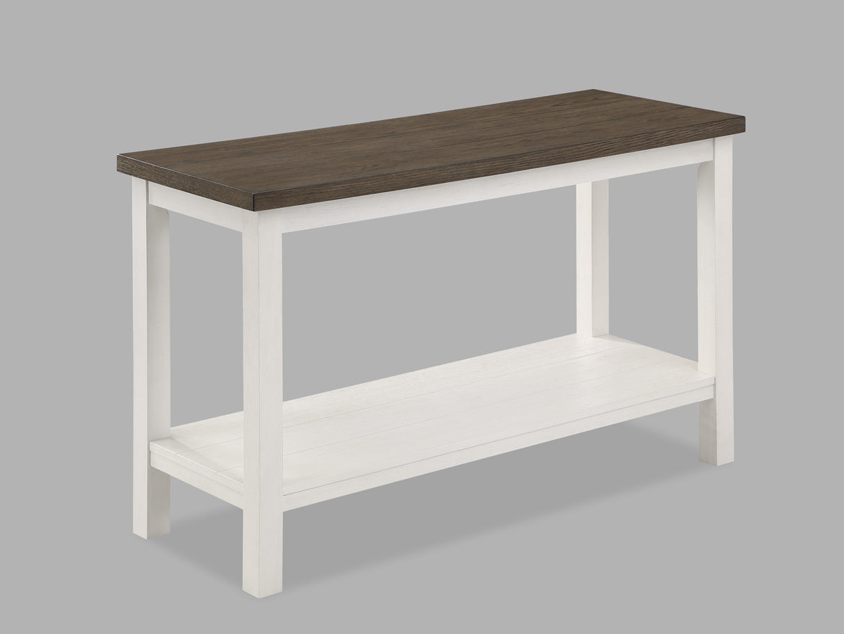 Dakota Chalk White Sofa Table -  Crown Mark - Luna Furniture