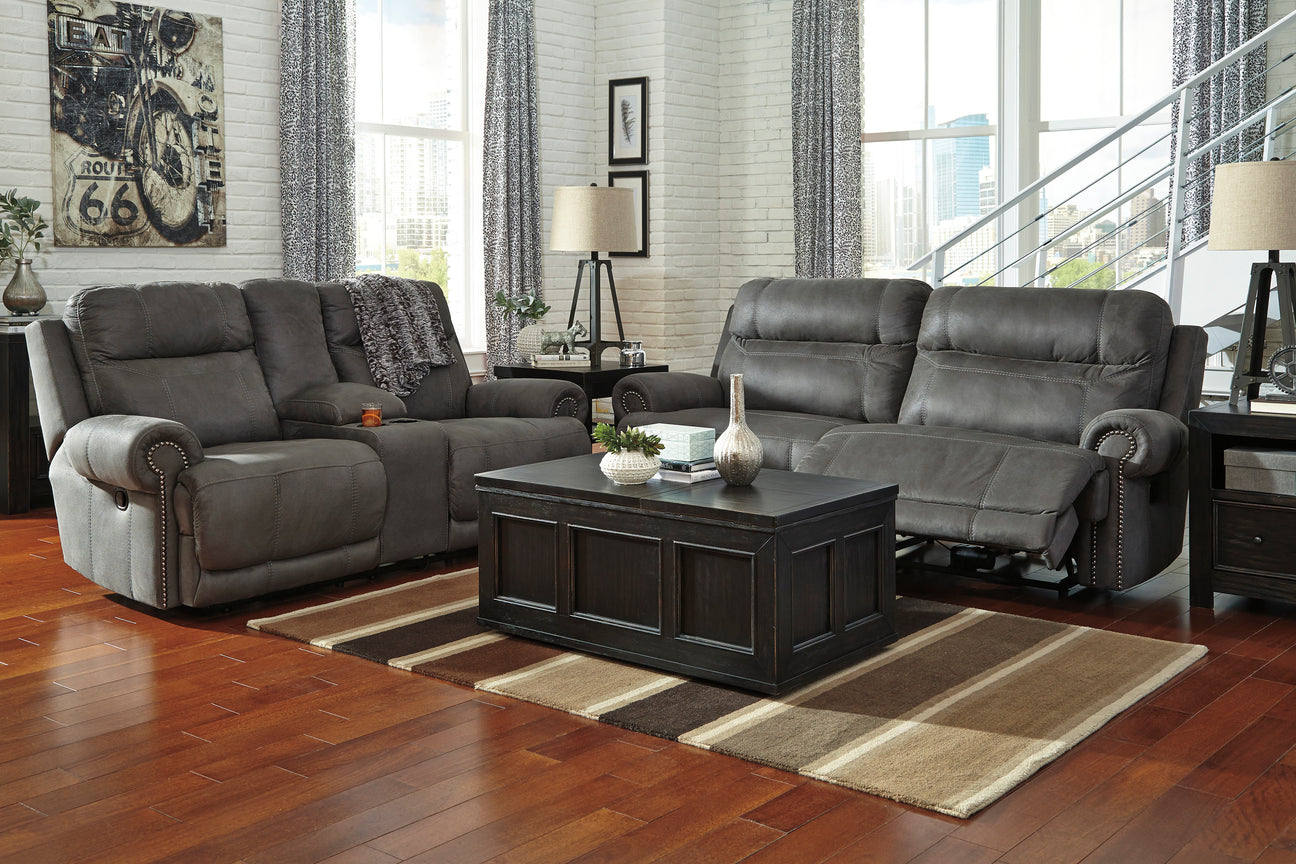 Austere Gray Power Reclining Living Room Set from Ashley - Luna Furniture